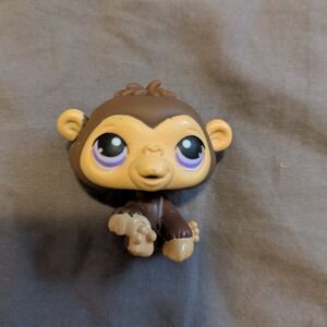 Littlest Pet Shop Brown and Tan Monkey